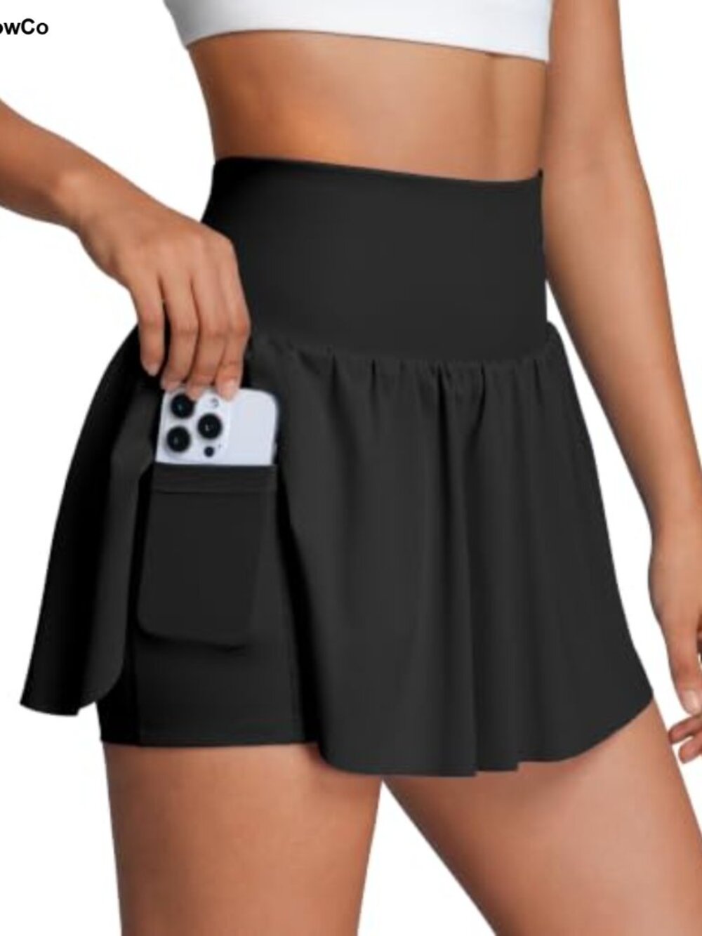 Flowy Tennis Skirt for Women with Built-in Shorts & Pockets